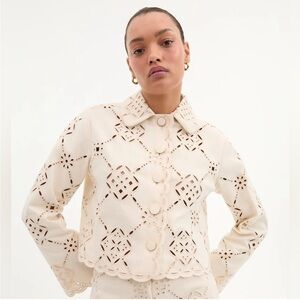 Veronica Beard Adelaide Eyelet Jacket 6
